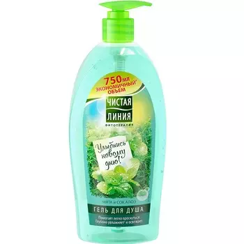 Чистая Линия Гель для душа Пробуждающий 750мл