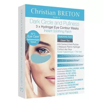 Christian Breton Paris Гидрогелевые патчи против отеков и кругов под глазами 3шт