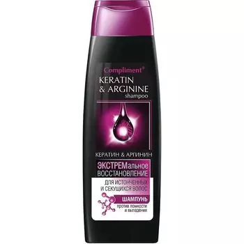 Compliment Кератин и Аргинин Шампунь Экстримальное восстановление 400мл
