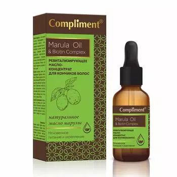 Compliment Marula Oil &amp; Biotin Complex Ревитализирующее масло-концентрат для кончиков волос 25мл