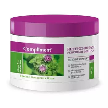 Compliment Репейная интенсивная маска против выпадения волос 300мл