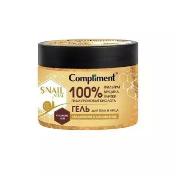 Compliment Snail Vital Гель для тела и лица Увлажнение и обновление 400мл