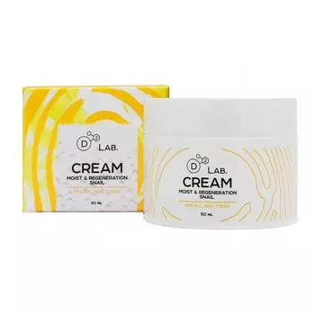 D2 Lab Крем для лица Муцин Улитки Cream Moist &amp; Regeneration Snail 50мл