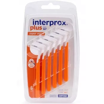 Dentaid Межзубные ершики INTERPROX Plus 2G Supermicro (0,7мм), 6шт.