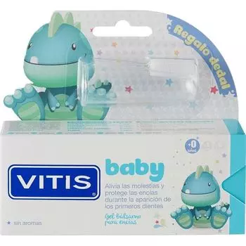 Dentaid Зубная паста-гель VITIS baby детская 0+ без фтора без вкуса + силиконовый напальчник 30мл