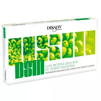 Dikson DSM Ухаживающая и увлажняющая сыворотка с протеинами шелка для чувствительной кожи головы 10х10мл
