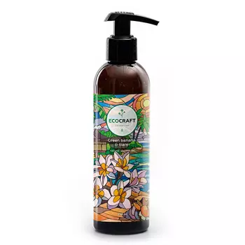 Ecocraft Гель для душа Зеленый банан и тиаре 250 мл