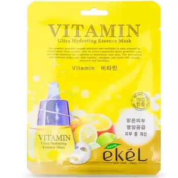EKEL Маска тканевая с витамином С 25 г