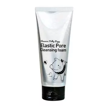 Elizavecca Пенка-маска для умывания ЧЕРНАЯ Milky Piggy Elastic Pore Cleansing Foam 120 мл
