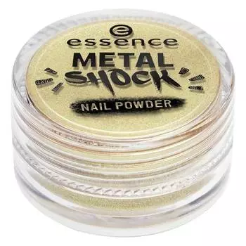 Essence Эффектная пудра для ногтей METAL SHOCK NAIL POWDER тон 04 золотой