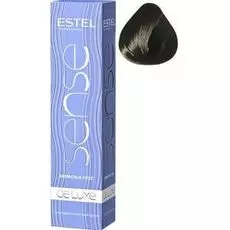 Estel De Luxe Краска-уход 1/0 черный классический