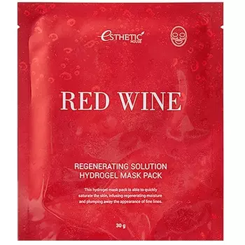 Esthetic House гидрогелевая маска для лица red wine regenerating solution hydrogel mask pack N1