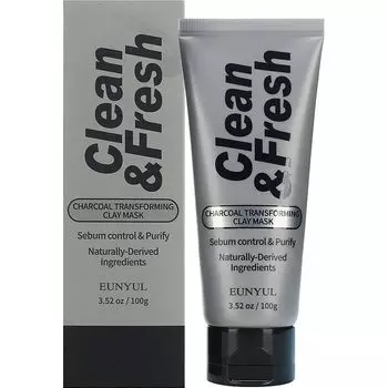 EUNYUL Глиняная маска-трансформер с древесным углем 100г