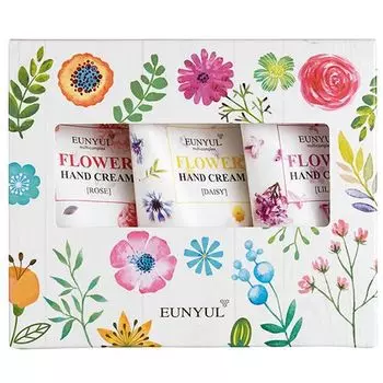 EUNYUL Набор кремов для рук роза, хризантема, лилия 3шт по 50мл