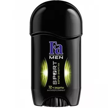 Фа/Fa MEN Дезодорант-антиперспирант стик Sport Двойное действие Взрыв энергии 50мл