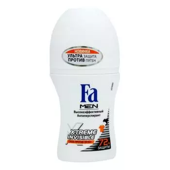 Fa MEN Дезодорант-антиперспирант роликовый Xtreme Invisible 50мл