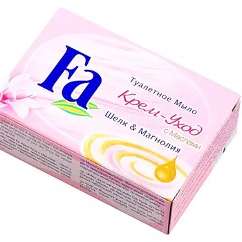 Fa Мыло Кусковое Крем-Уход с Маслами Шелк&amp;Магнолия 90г