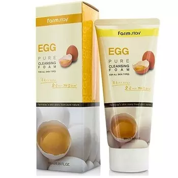 FarmStay Пенка очищающая с яичным экстрактом 180мл