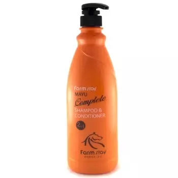 FarmStay Питательный шампунь-кондиционер с лошадиным маслом 1000мл