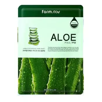FarmStay Тканевая маска для лица с экстрактом алоэ 23мл