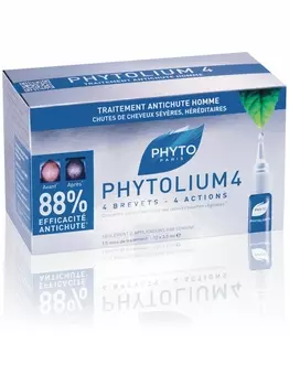 Фитосольба Фитолиум 4 Сыворотка против выпадения волос 12 ампул X 3,5 мл