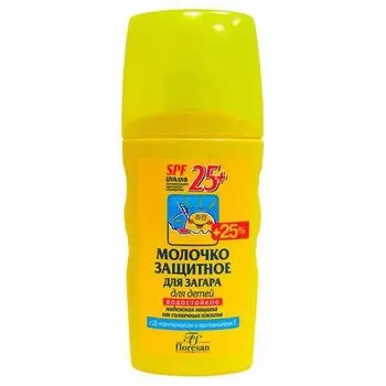Флоресан молочко защитное детское для загара spf25+ 125мл
