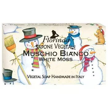 Florinda мыло Счастливого Рождества Muschio Bianco Белый Мускус 100г