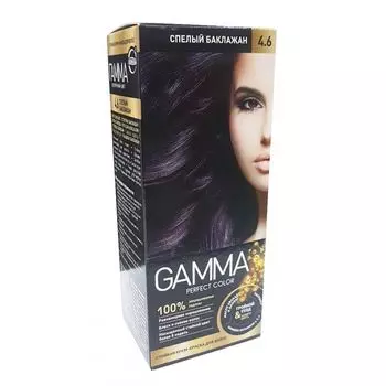 Gamma Perfect Color Стойкая крем-краска для волос 4.6 спелый баклажан 50г
