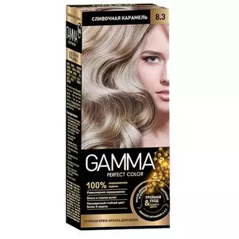 Gamma Perfect Color Стойкая крем-краска для волос 8.3 сливочная карамель 50г