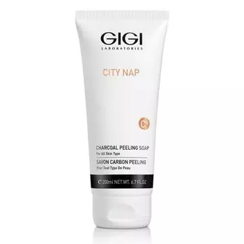 GIGI City NAP Charcoal Peeling soap Мыло жидкое для лица 200мл
