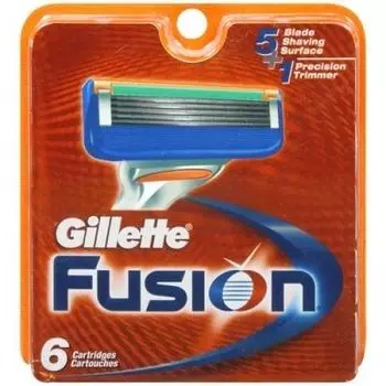 Gillette Fusion сменные кассеты 6 шт