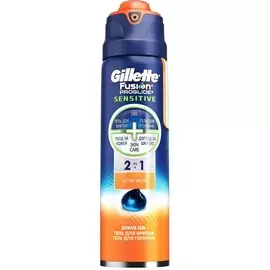 Gillette гель для бритья Фьюжн проглайд сенситив актив спорт 170мл