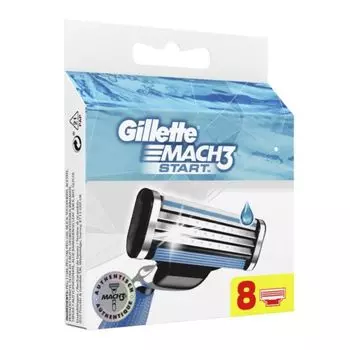 Gillette сменные кассеты Mach3 Start N8