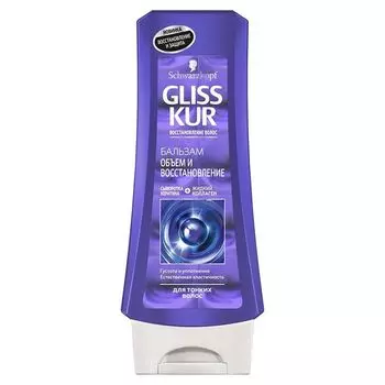 Gliss Kur Бальзам Объем и восстановление 200мл