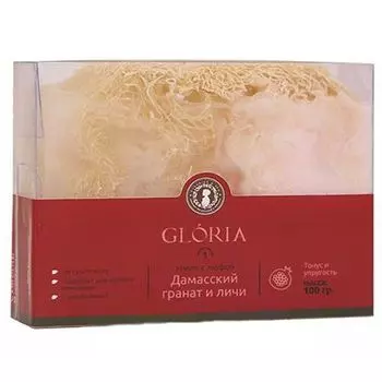 Gloria Мыло с люфой Дамасский гранат и личи 100гр