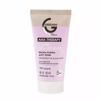 Greenini Маска-пленка для Т-зоны Grapefrut oil &amp;AHA acid 24мл