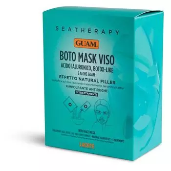 Guam Маска для лица Ботокс эффект с гиалуроновой кислотой и водорослями 3 шт.