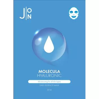 J:ON Маска тканевая для лица Гиалуроновая кислота Molecula Hyaluronic Daily Essence Mask 23мл N10