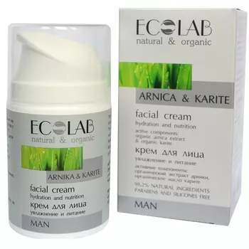 Эколаб Крем для лица мужской Увлажнение и питание 50мл