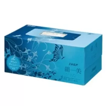 Эллемои салфетки бумажные двухслойные премиум Сакура голубые N200