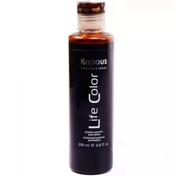 Kapous Life Color Шампунь оттеночный для волос Коричневый 200 мл