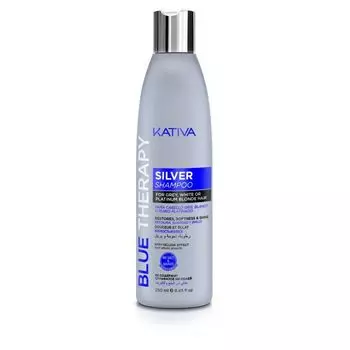 Kativa Blue Therapy Шампунь нейтрализатор желтизны для осветленных и мелированных волос 250мл