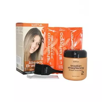 Kativa Keratina кератиновое выпрямление и восстановление волос с маслом Арганы набор