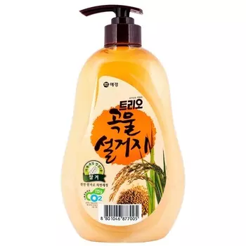 KeraSys средство для мытья посуды ТРИО Рисовые отруби 750мл