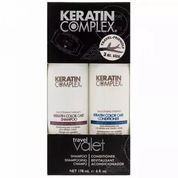 Keratin Complex Дорожный набор Гладкость окрашенных волос шампунь 89мл + кондиционер 89мл