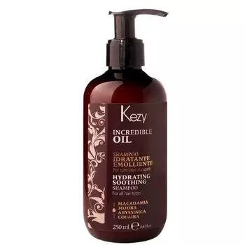 Kezy Hydrating soothing shampoo Увлажняющий и разглаживающий шампунь для всех типов волос 250мл