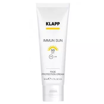 Klapp Солнцезащитный крем для лица IMMUN SUN SPF50 Face Protection Cream 50мл