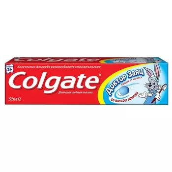 Колгейт Зубная паста Доктор Заяц вкус Жвачки 50мл