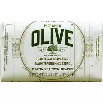 Коррес (Korres) Греческая олива Мыло кедр 125 гр