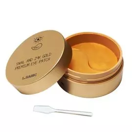 L.Sanic Гидрогелевые патчи для кожи вокруг глаз с муцином улитки и золотом N60